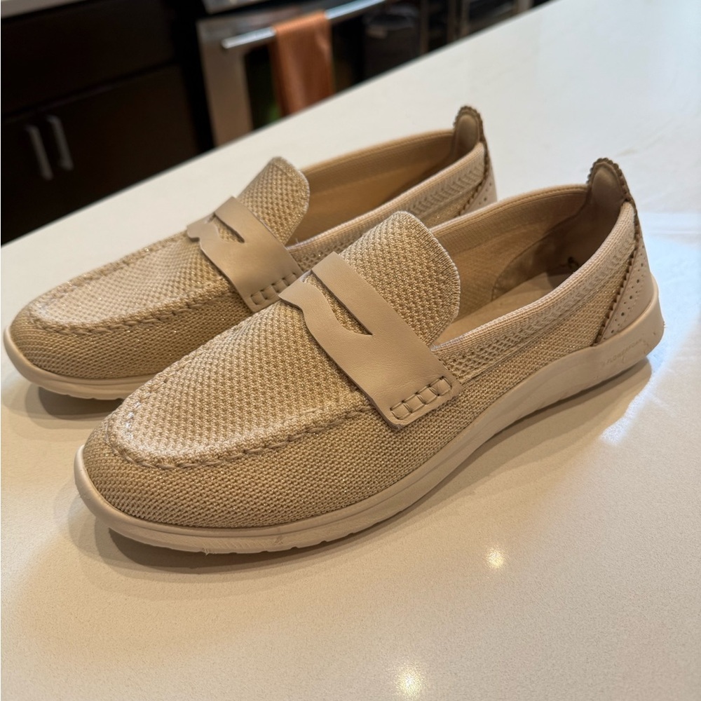 Cole Haan GrandZero Meritt Stitch-lite Slip on Loafers, Sand dollar, Size 9.5 - Picture 2 of 9